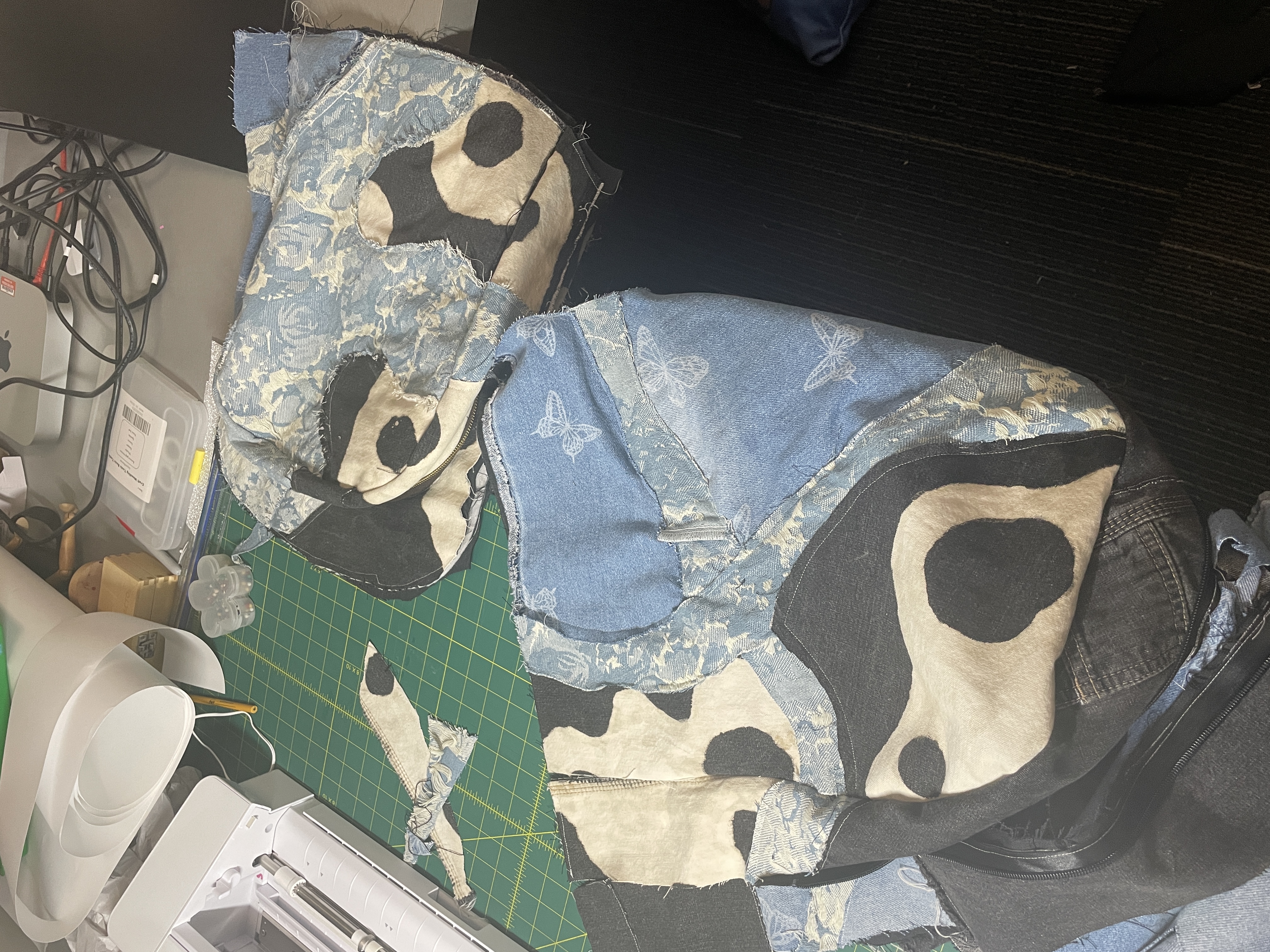 Upcycled Denim Backpack 4